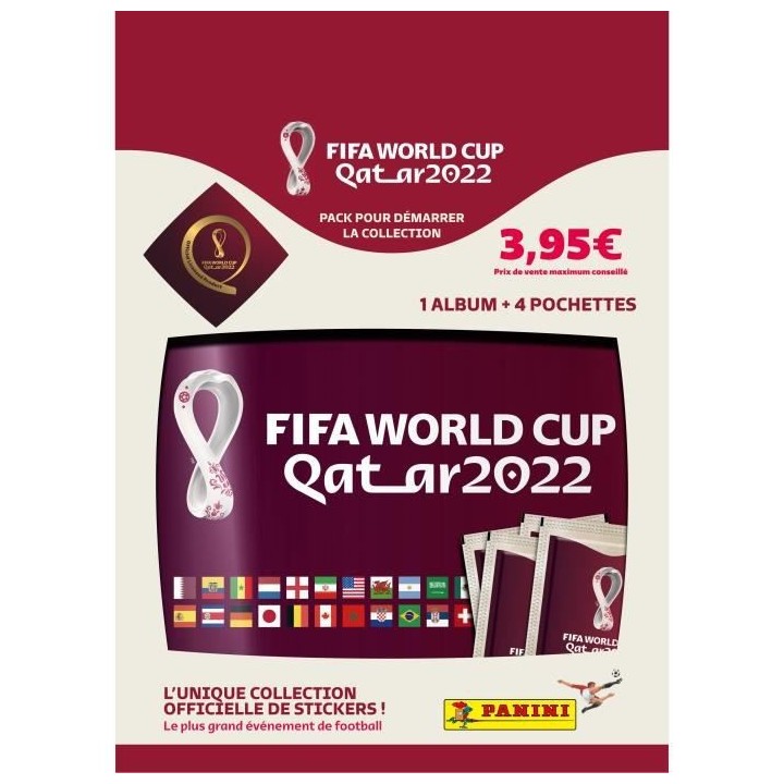 Pack de cartes 1 album + 4 pochettes a collectionner PANINI - World cu
