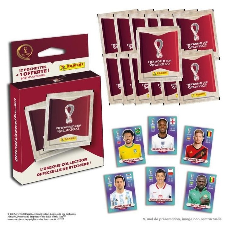 Cartes blister de 12 pochettes a collectionner PANINI + 1 OFFERTE - Wo