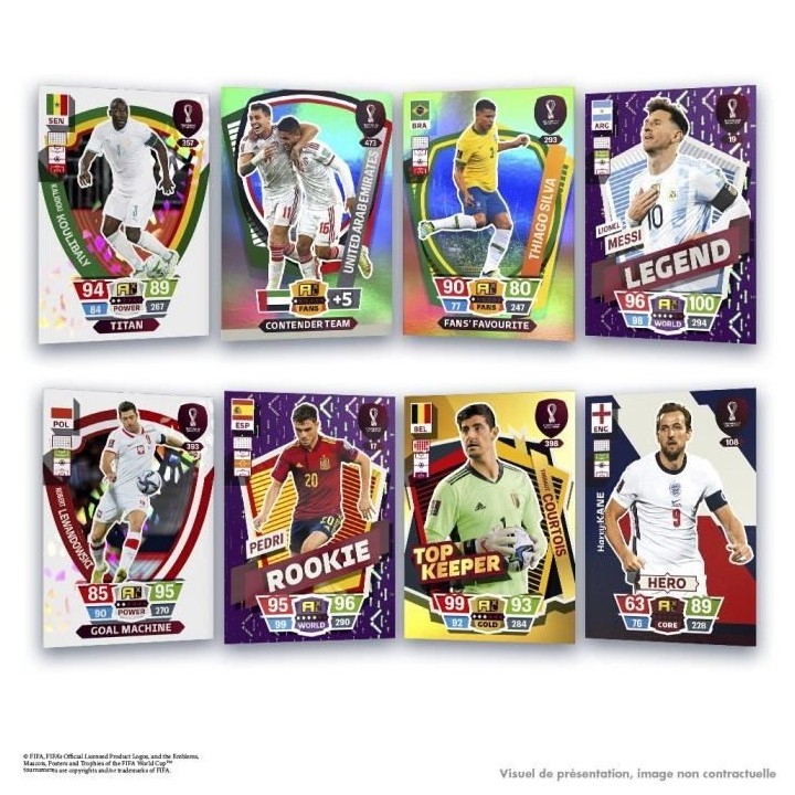 Pack de cartes a collectionner PANINI - World cup trading cards game 2