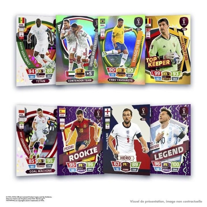 Pack de cartes a collectionner PANINI - World cup trading cards game 2