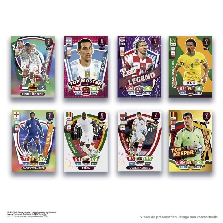 Pack de 22 cartes a collectionner PANINI - World Cup Qatar 2022