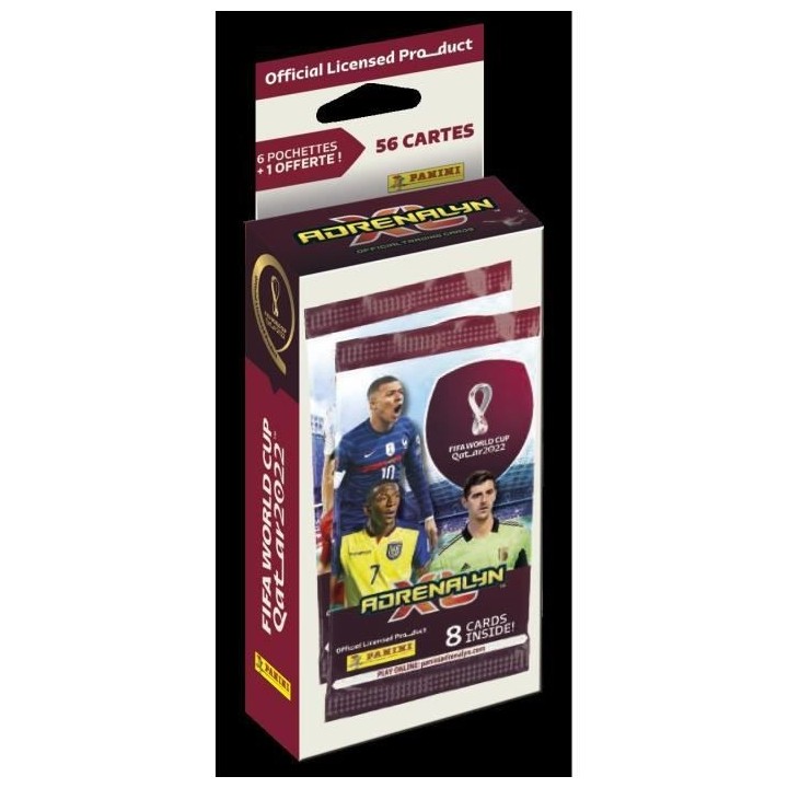 Cartes blister de 6 pochettes + 1 pochette offerte a collectionner PAN