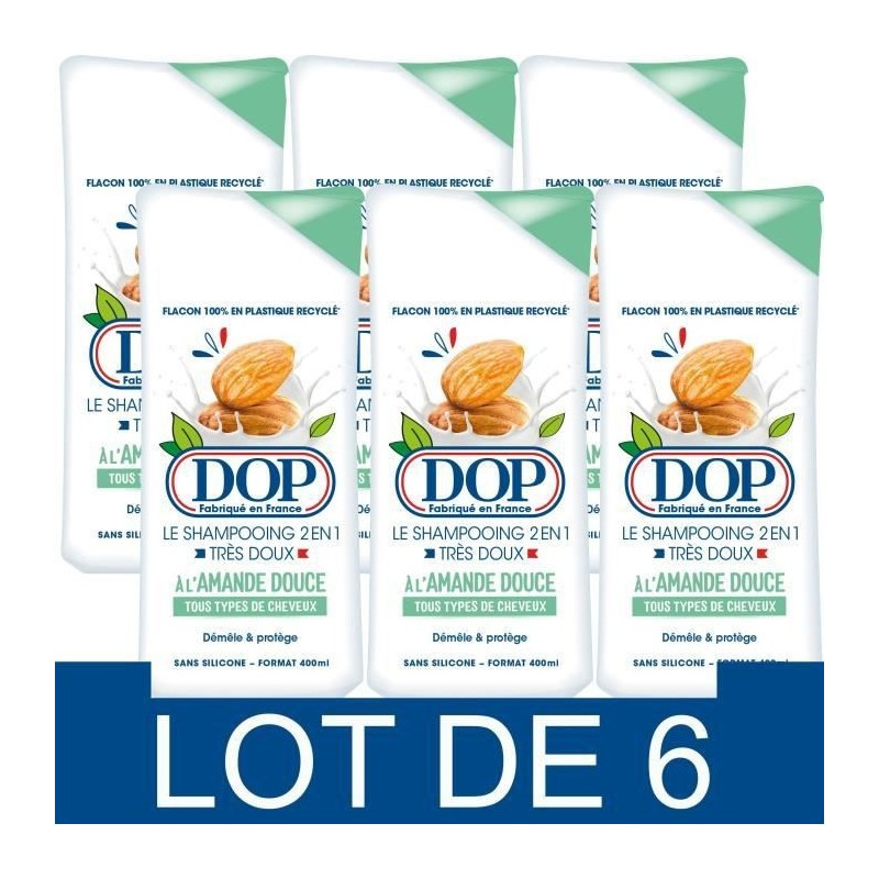 Shampooing Dop Tres Doux 2-en-1 Amande Douce 400 ml x12