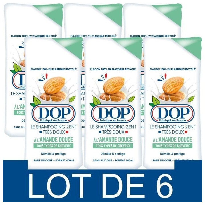 Shampooing Dop Tres Doux 2-en-1 Amande Douce 400 ml x12