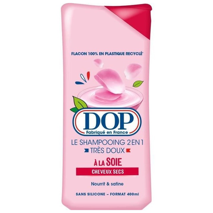 Shampooing Dop Cheveux tres secs Tres doux 2-en-1 Soie 400 ml x12