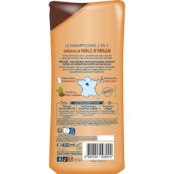 Shampooing Dop Cheveux secs ou frisés Tres doux 2-en-1 Huile d'Argan 400 ml x12