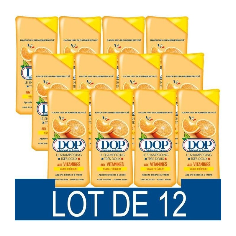 Shampooing Dop Tres doux Vitamines 400 ml x12