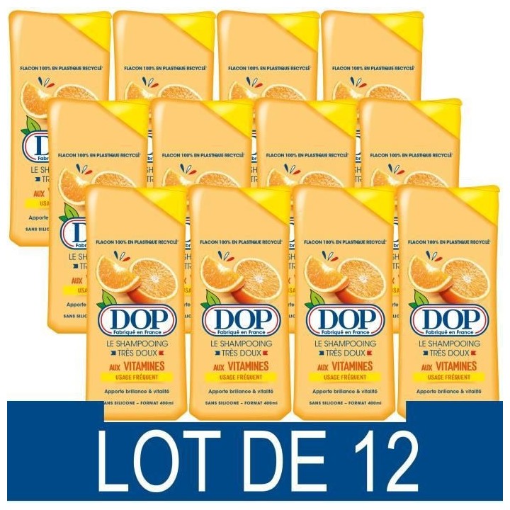 Shampooing Dop Tres doux Vitamines 400 ml x12