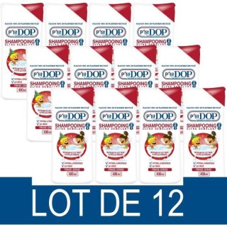 Shampooing Dop P'tit Dop Ultra Démelant Fraise-Cerise 400 ml x12
