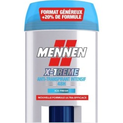 MENNEN X-Treme Anti transpirant homme 48H - Stick large sans alcool - 60 ml x6