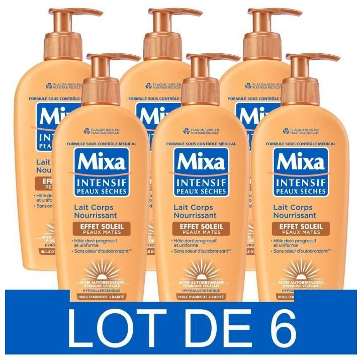 MIXA Lait corps autobronzant Intensif Peaux seches et peaux mates - 25