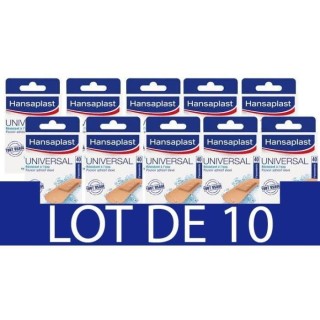 HANSAPLAST 40 Pansements Universal Lavables - 1 Taille - Lot de 10