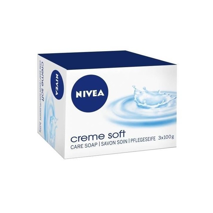 NIVEA Savon Creme Soft - 100 g - Lot de 12