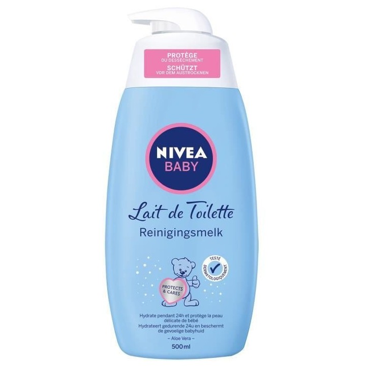 Lait de Toilette NIVEA BABY - 500 ml - Lot de 12