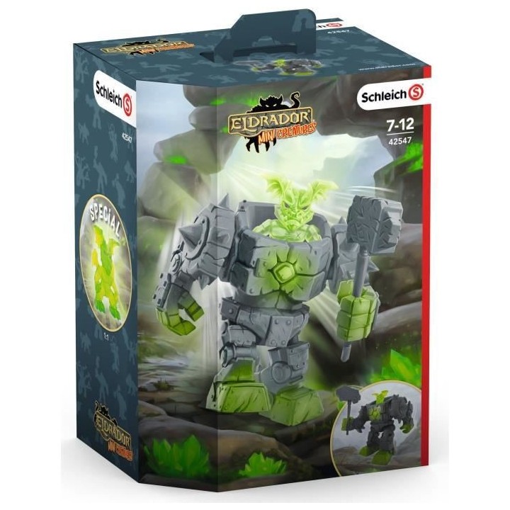 SCHLEICH - Cyborg de pierre Eldrador Mini Creatures - 42547 - Gamme El