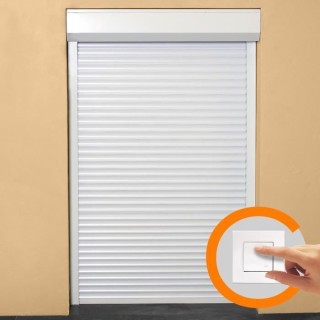 Volet roulant H220 cm x L120 cm PVC recoupable en largeur et hauteur -