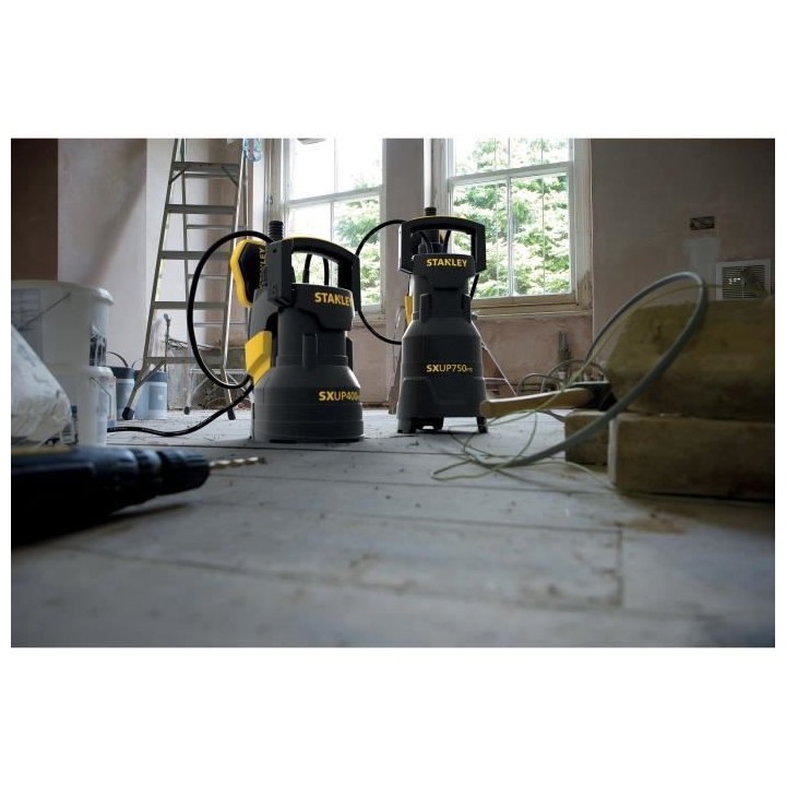 STANLEY - Pompe vide cave eau claire 400 W - Plastique