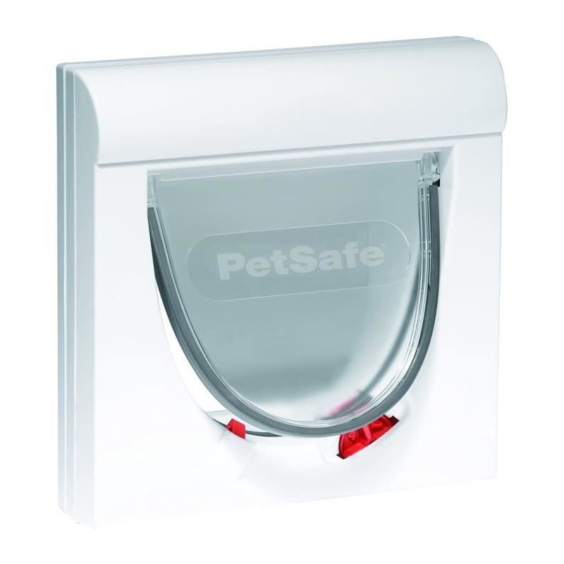 PetSafe - Chatiere Magnétique pour Chat Classique Staywell - Verrouillage 4 positions avec Tunnel d'extension Fixe, Résistante