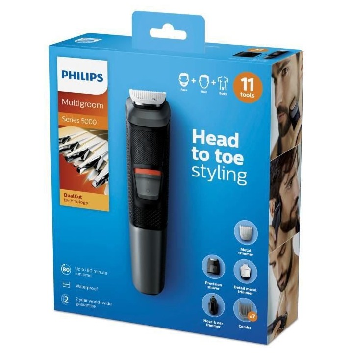PHILPS MG5730/15 Tondeuse a Barbe et Cheveux Serie 5000 Waterproof - P