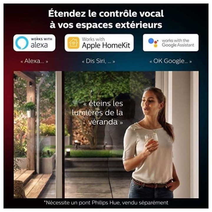 PHILIPS Potelet Hue White and Color Ambiance NYRO - 1x13.5 W