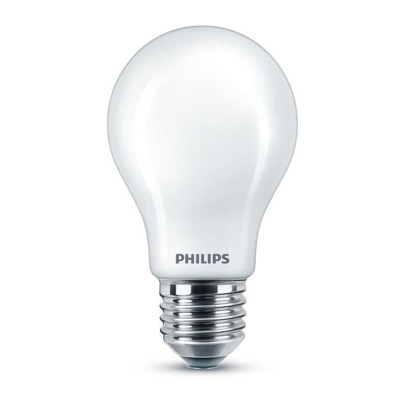 Ampoule standard LED PHILIPS Non dimmable - Verre dépoli - E27 - 40W - Blanc froid