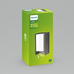 PHILIPS Applique murale BRIDGE - 15W - Détecteur de mouvement - Anthracite