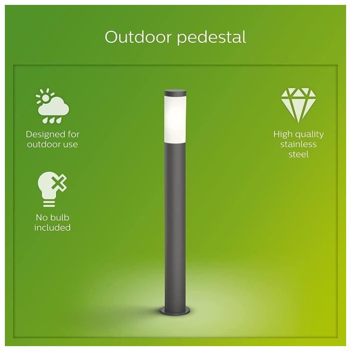 PHILIPS Potelet UTRECHT - 20W - Anthracite