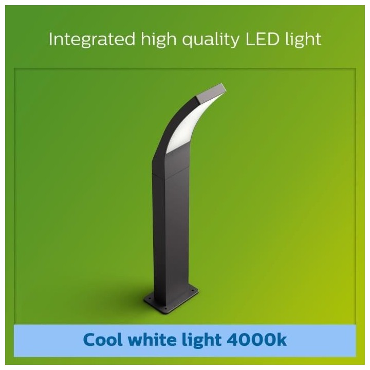 PHILIPS Potelet SPLAY - 12W - Anthracite