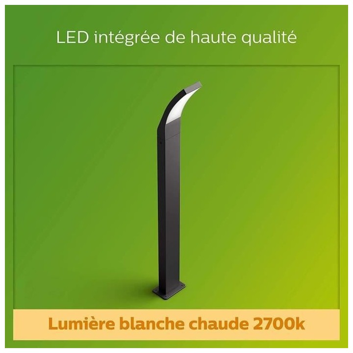 PHILIPS Potelet SPLAY - 12W - Anthracite