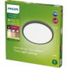 PHILIPS Plafonnier LED SUPERSLIM - 15W - IP54 - Noir