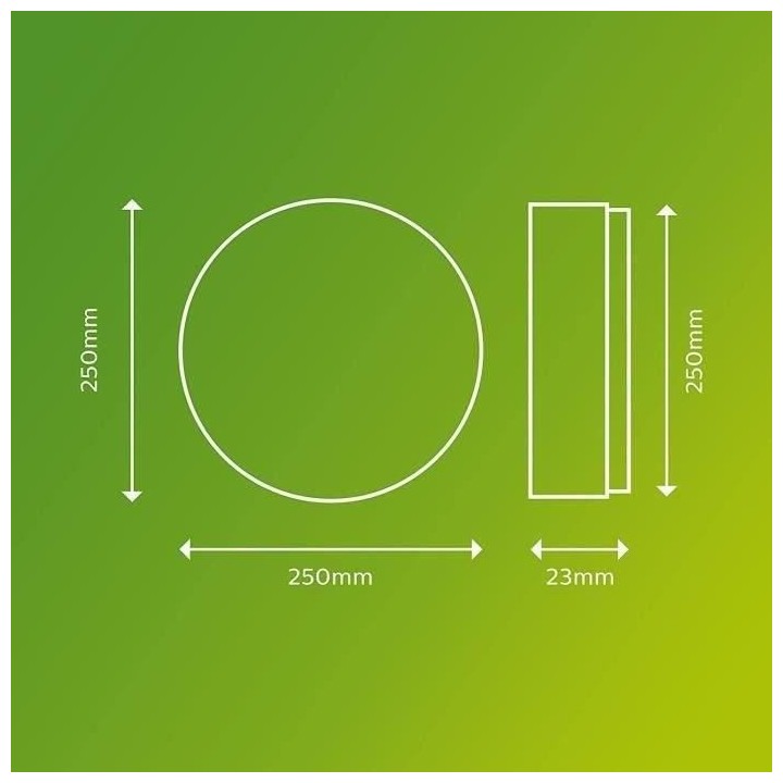 PHILIPS Plafonnier LED SUPERSLIM - 15W - 4000 Kelvin - IP54 - Blanc