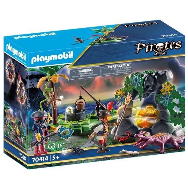 PLAYMOBIL 70414 - Les Pirates - Repaire du trésor des pirates