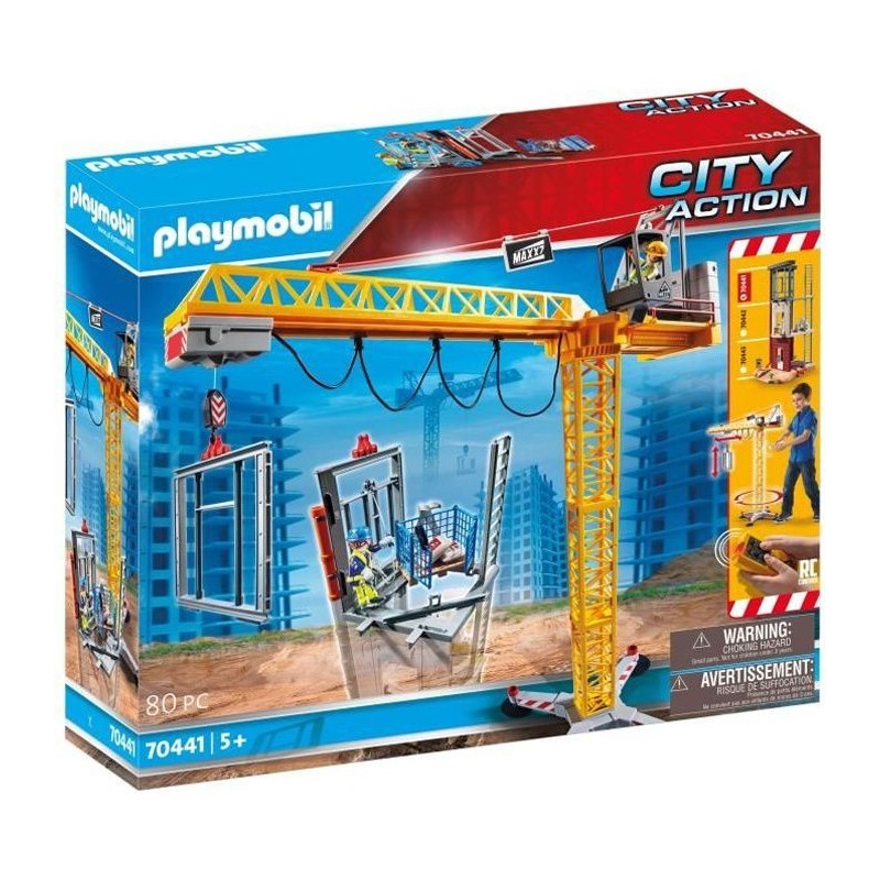 PLAYMOBIL - 70441 - Grue radio-commandée