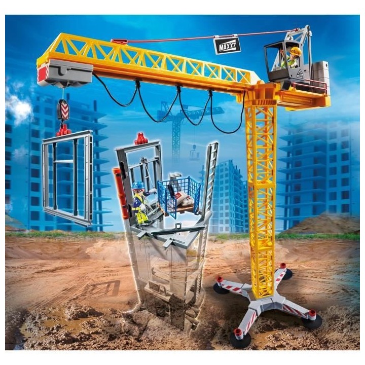 PLAYMOBIL - 70441 - Grue radio-commandée