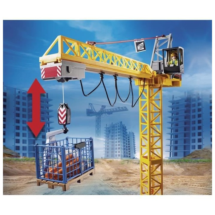PLAYMOBIL - 70441 - Grue radio-commandée