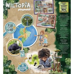 PLAYMOBIL - 71008 - Wiltopia - Tour de recherche avec boussole - Plus de 80% de matériaux recyclés ou biosourcés