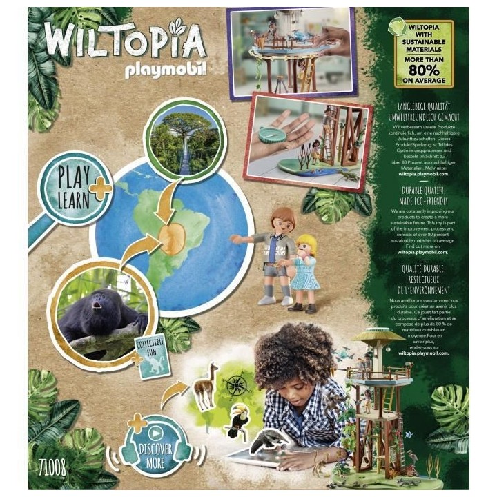 PLAYMOBIL - 71008 - Wiltopia - Tour de recherche avec boussole - Plus