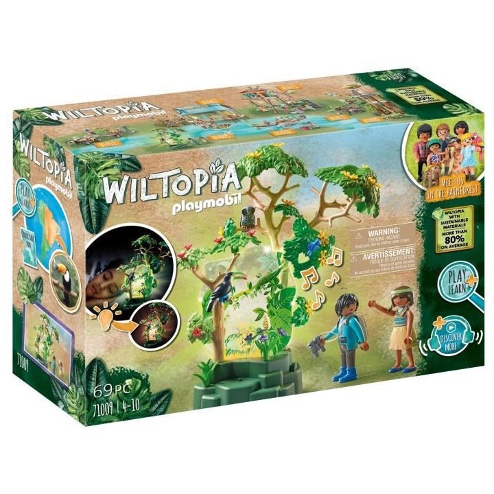 PLAYMOBIL - 71009 - Wiltopia - Foret tropicale avec veilleuse - Plus d