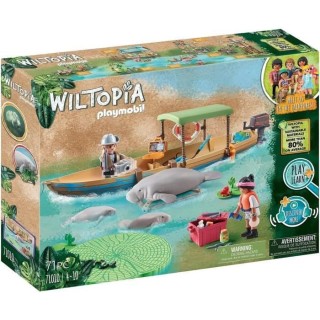 PLAYMOBIL - 71010 - Wiltopia - Pirogue et lamantins - Plus de 80% de m