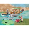 PLAYMOBIL - 71010 - Wiltopia - Pirogue et lamantins - Plus de 80% de matériaux recyclés ou biosourcés