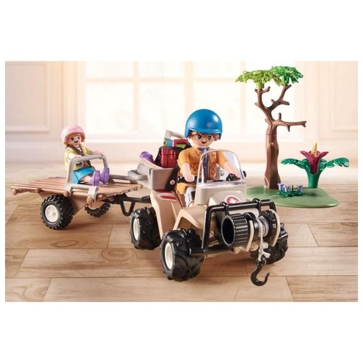PLAYMOBIL - 71011 - Wiltopia - Quad de secours pour animaux - Plus de