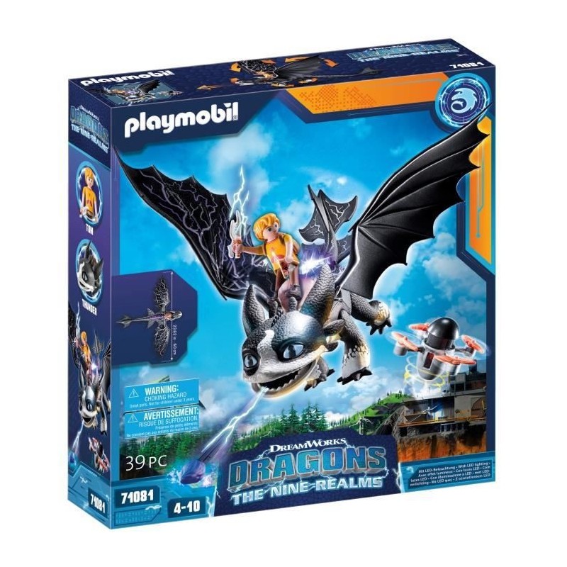 PLAYMOBIL - 71081 - Dragons Nine Realms: Thunder & Tom