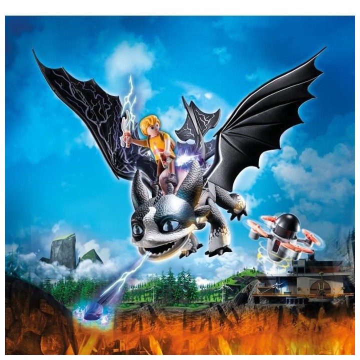 PLAYMOBIL - 71081 - Dragons Nine Realms: Thunder & Tom