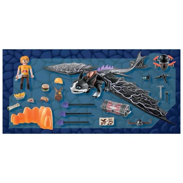 PLAYMOBIL - 71081 - Dragons Nine Realms: Thunder & Tom