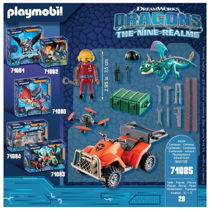 PLAYMOBIL - 71085 - Dragons Nine Realms: Icaris Quad