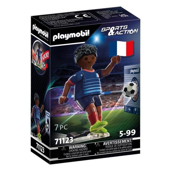 PLAYMOBIL - 71123 - Joueur de football Français