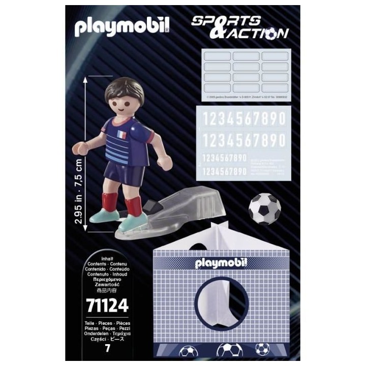 PLAYMOBIL - 71124 - Joueur de football Français B