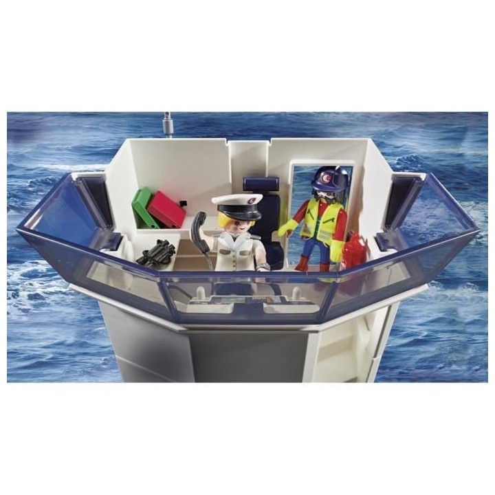 PLAYMOBIL - 70769 - Grand cargo avec bateau de douaniers