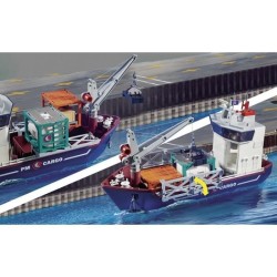 PLAYMOBIL - 70769 - Grand cargo avec bateau de douaniers