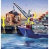 PLAYMOBIL - 70769 - Grand cargo avec bateau de douaniers